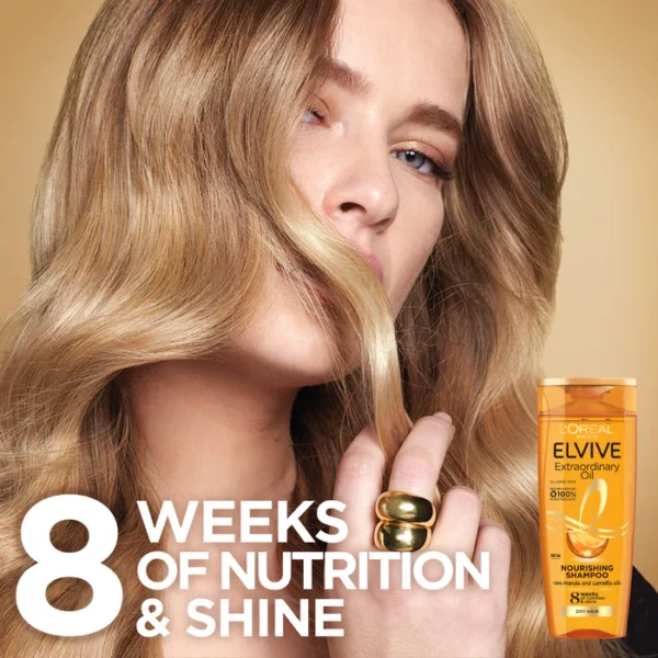 L’ORÉAL PARIS ELVIVE EXTRAORDINARY OIL NOURISHING SHAMPOO FOR NORMAL HAIR WITH TENDENCY TO DRY - Image 2