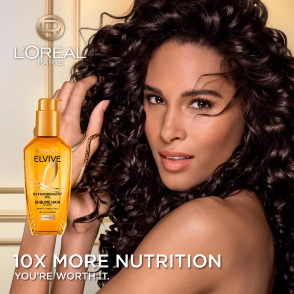 L’ORÉAL PARIS ELVIVE EXTRAORDINARY HAIR OIL TREATMENT, NON-STICKY SERUM FOR DRY HAIR 100ML - Image 5
