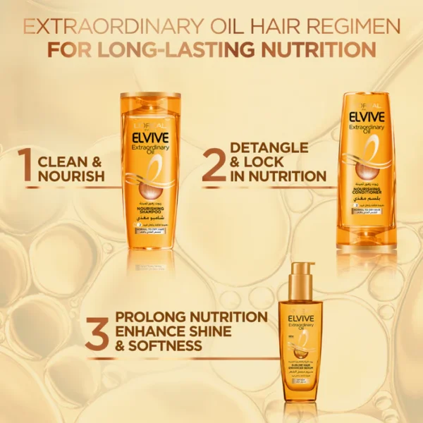 L’ORÉAL PARIS ELVIVE EXTRAORDINARY OIL NOURISHING SHAMPOO FOR NORMAL HAIR WITH TENDENCY TO DRY - Image 4
