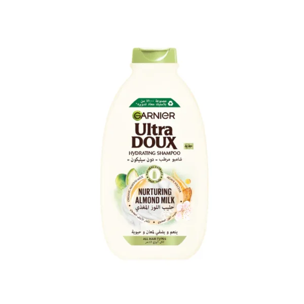 GARNIER ULTRA DOUX ALMOND MILK AND AGAVE SAP NORMAL HAIR SHAMPOO 400 ML