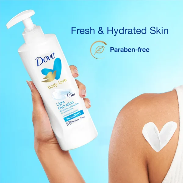 DOVE BODY LOVE LIGHT HYDRATION BODY LOTION- 400ML - Image 2