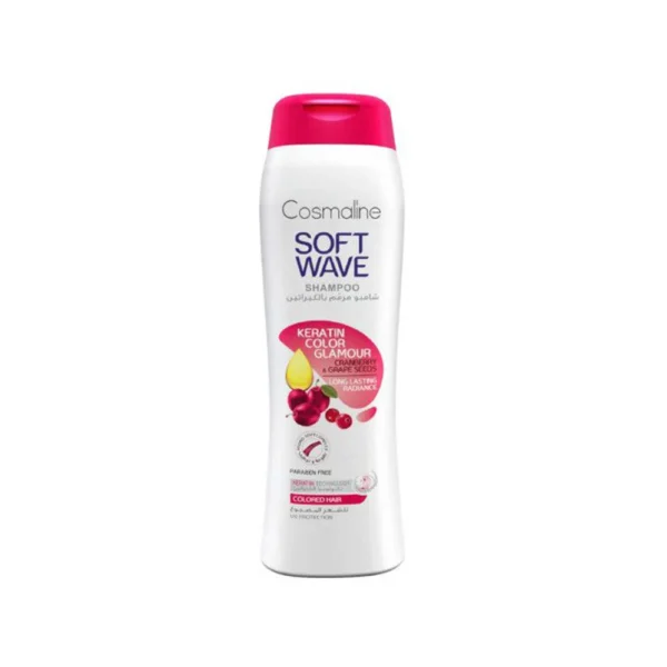 COSMALINE SOFT WAVE KERATIN COLOR GLAMOUR SHAMPOO FOR COLORED HAIR 400ML