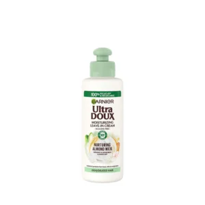 GARNIER ULTRA DOUX NOURISHING ALMOND MILK LEAVE IN CONDITIONING CREAM FOR DEHYDRATED HAIR 200ML