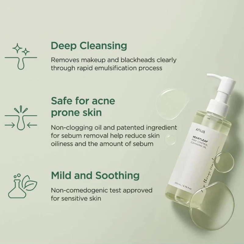 HEARTLEAF PORE CONTROL CLEANSING OIL 200 ML - Image 4