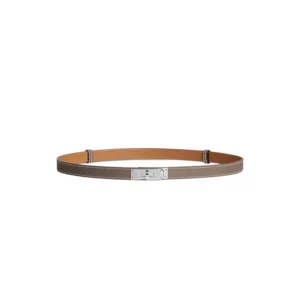HERMES KELLY BELT GREIGE (SILVER)