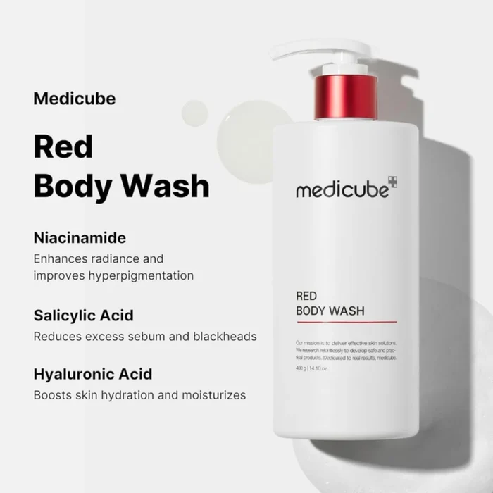 RED ACNE BODY WASH 400 ML - Image 2